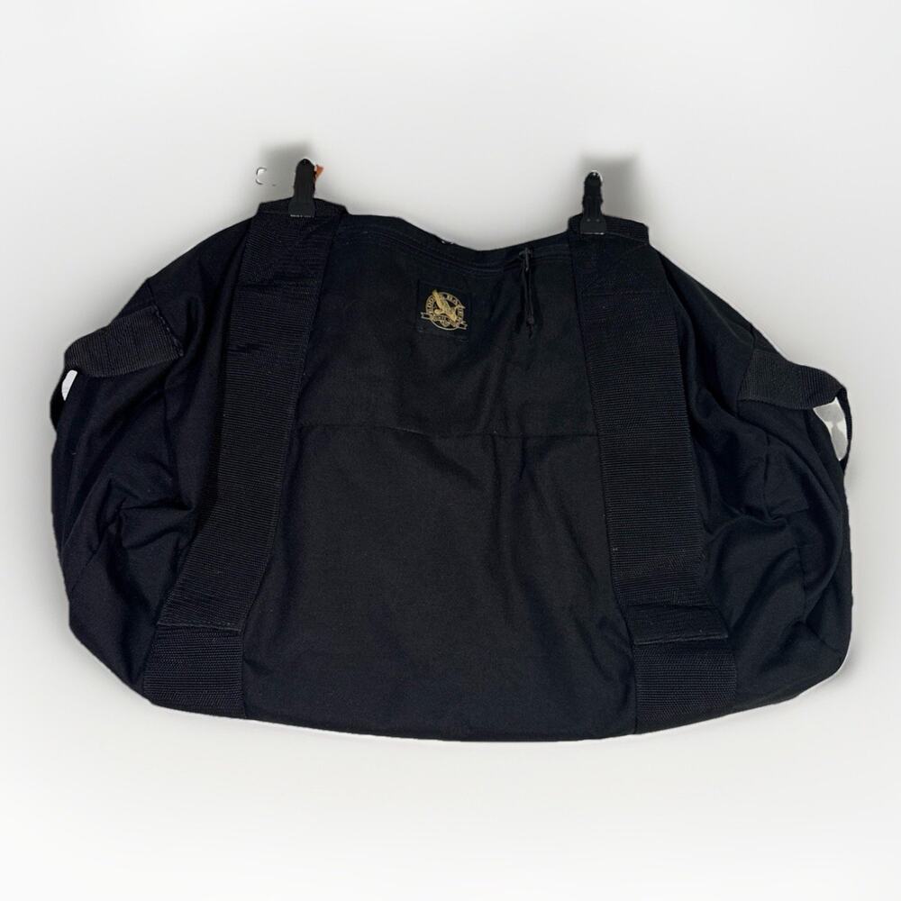 Eddie Bauer Black Heavy Duty Nylon Duffle Large 24" Travel Weekender Bag Strap